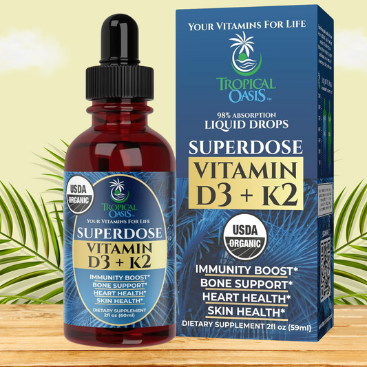 Organic Vitamin D3 + K2 Liquid Drops